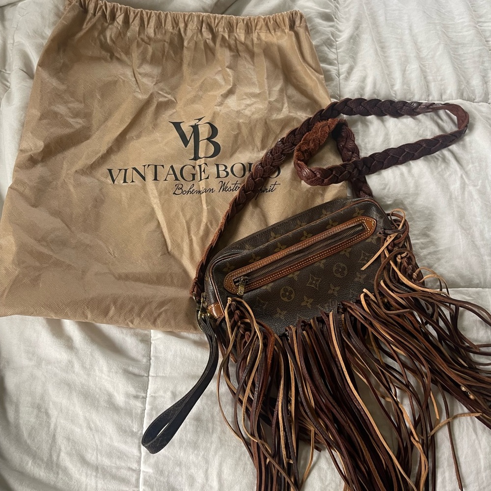 Vintage Boho Louis Vuitton Fringe Bag